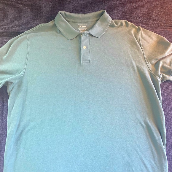 LL Bean Forrest Green Polo - Picture 1 of 3